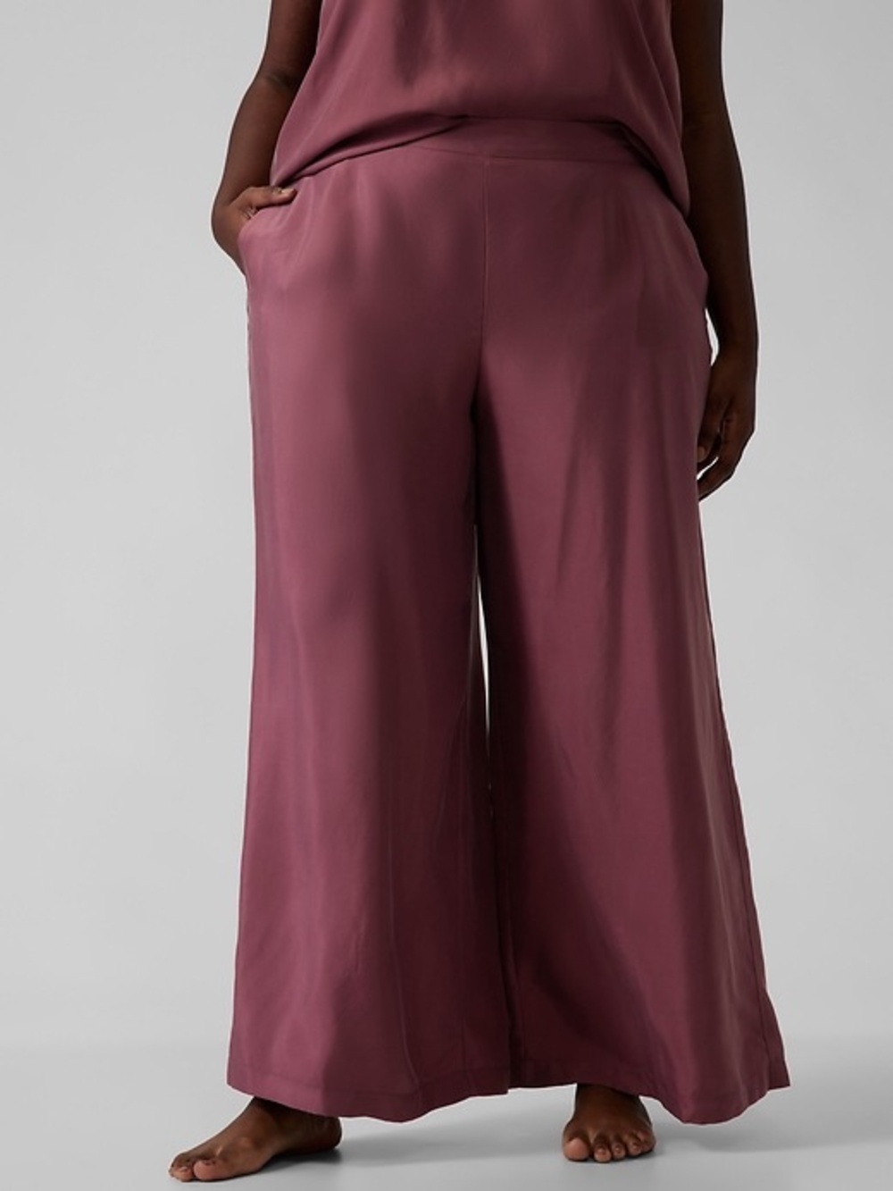 NWOT Athleta Calm Cool sleep Pants in Mauve m